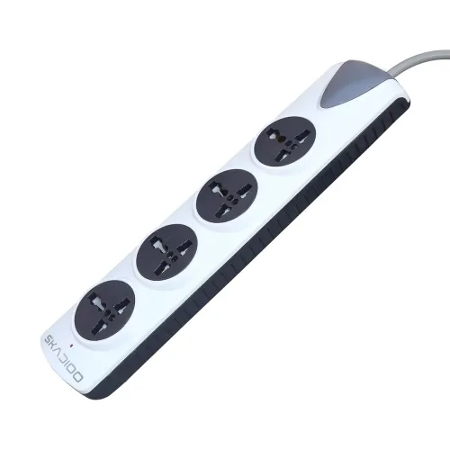 Image of Skadioo Power Strip Extension Board – 4 Sockets, 2 m Cord