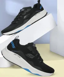 Skechers DLux Fitness - Roam Free Sneakers (Black , 7)