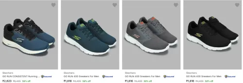 Image of Sketchers Women's & Men's Running Shoes at Minimum 50% Discount