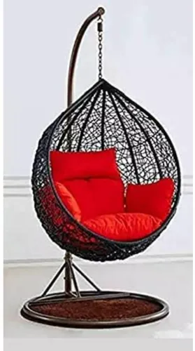 Image of SKP Single Seater Hammock Swing Chair with Stand & Cushion