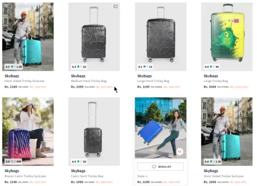 Image of Skybags Luggage Bags with a Minimum 80% Discount