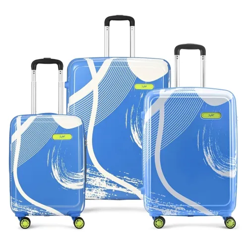 Image of Skybags Polypropylene Set of 3 Printed (Cabin+ Medium+Large) Hard Suitcase (55+67+77 cm) |