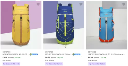 Image of Skybags Rucksacks Starting At ₹649.