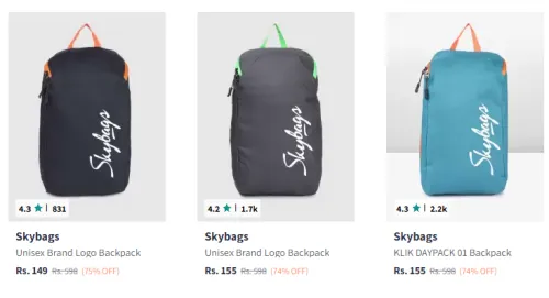 Image of Skybags Unisex Printed Small Backpack Starting At ₹149