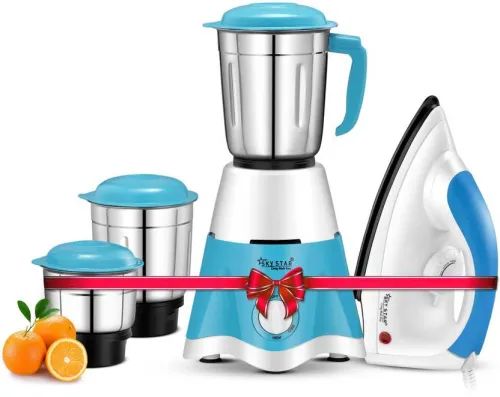 Image of Skystar Elegant Mixer Grinder & 750 Dry Iron Super Combo 700 W Mixer Grinder