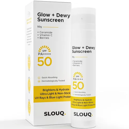 Image of Slouq Glow + Dewy Sunscreen with Ceramide