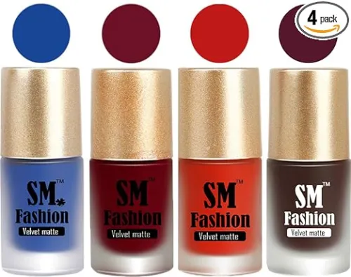 Image of SM FASHION Matte Nail Polish Combo 4Pcs