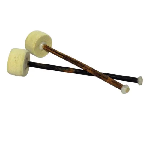 Image of SM Sai Musical Wooden Shaft Brass Drum Beater