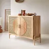 SMAART CRAAFTS Osho Rattan 2 Door Cabinet