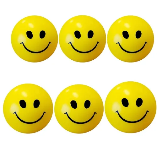 Image of Smiley Face Squeeze Ball Pack of 6