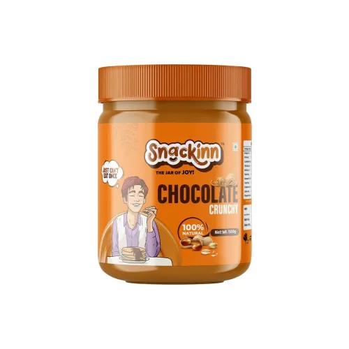 Image of SNACKINN CHOCOLATE CRUNCHY PEANUT BUTTER (500 GM,PACK OF1)