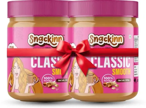 Image of snackinn Peanut Butter Combo Pack (1 kg, Pack of 2)