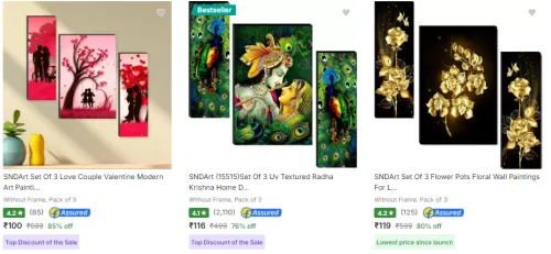Image of SNDArt Paintings Minimum 80% Discount