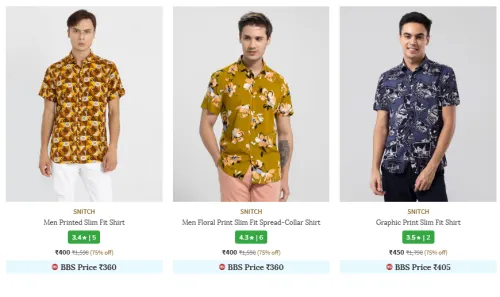 Image of SNITCH Shirt Minimum 70% Discount