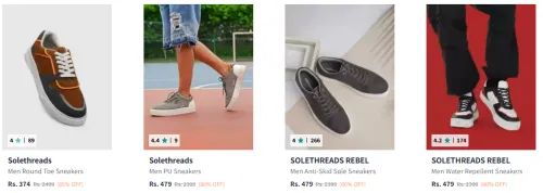 Image of Solethreads Men Memory Foam Sneakers Starting at ₹374