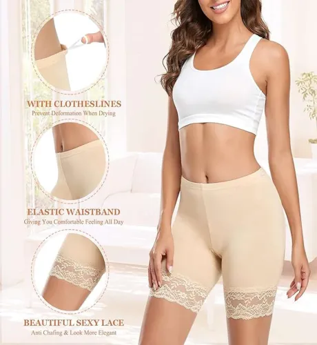 Image of Solid Women Reversible Beige Regular Shorts.