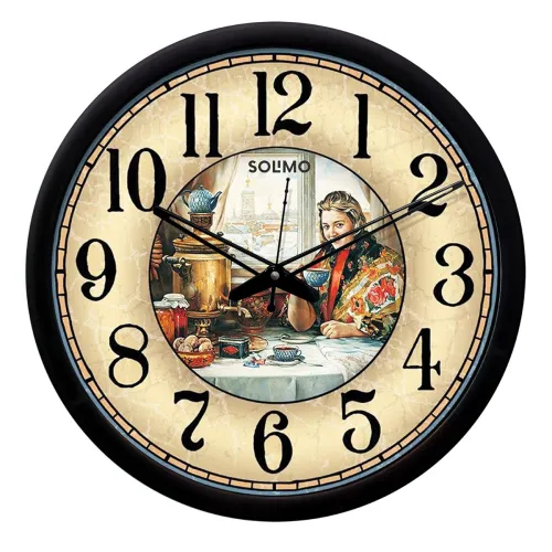 Image of Solimo 12-inch Silent Movement Wall Clock