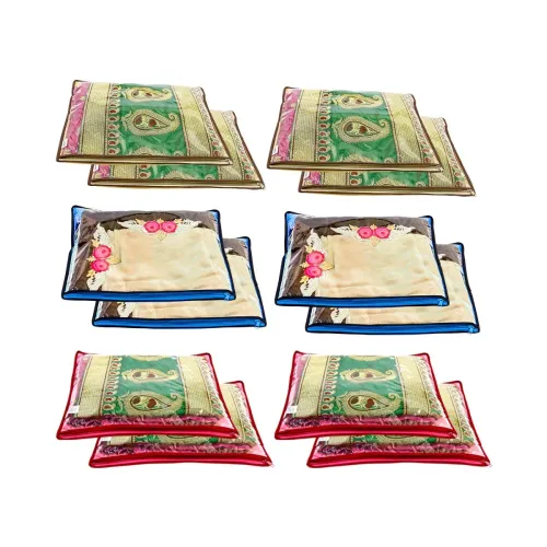 Image of Solimo 12 Piece Non Woven Fabric Single Saree Cover Set