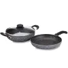 Solimo 3-Piece Non-Stick Cookware Set
