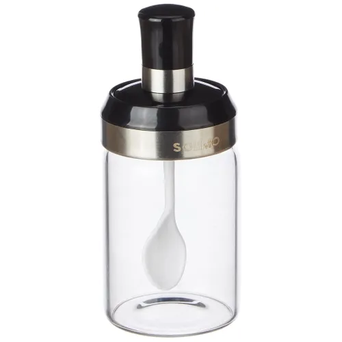 Image of Solimo Borosilicate Glass Chutney/Pickle Jar (250 Ml) 