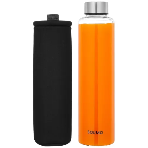 Image of Solimo Borosilicate Glass Water Bottle 