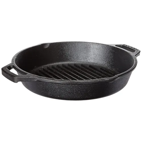 Image of Solimo Cast Iron Grill Pan