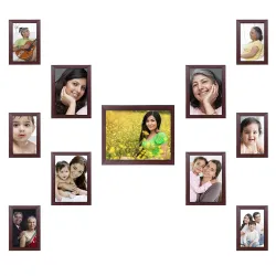 Solimo Collage Photo Frames, Set of 11,Wall Hanging