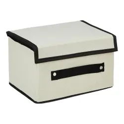 Solimo Foldable Storage Box with Lid & Handle