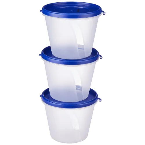 Image of Solimo Nestable & Stackable Polypropylene Container Set of 3