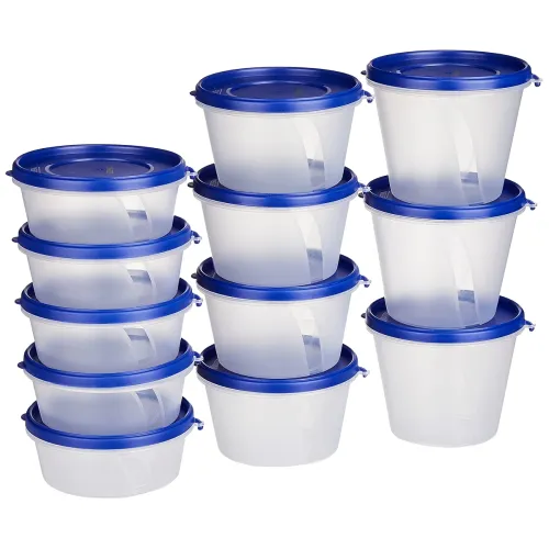Image of Solimo Nestable & Stackable Polypropylene Container Set of 12