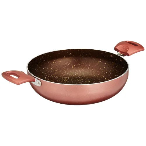 Image of Solimo Non Stick Kadhai (24cm, Granite finish, 5 layer coating, Induction and Gas stove compatible)