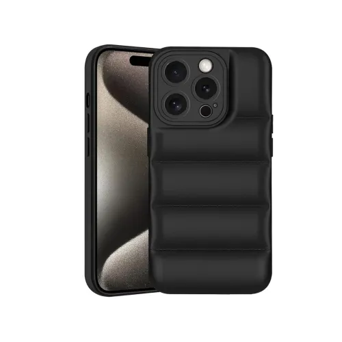 Image of Solimo Puffer Case Camera Protection Soft Back Cover for iPhone 15 Pro