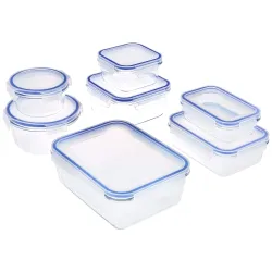 Solimo Rectangular Glass Storage Container Set Of 7
