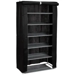 Solimo Shoe Rack | 6-Shelf Foldable Storage Rack | 30x60x105cm