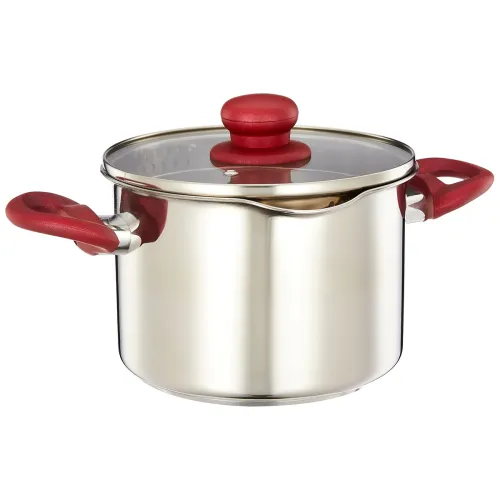Image of Solimo Stainless Steel Casserole with Glass Lid