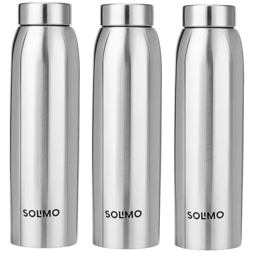 Image of Solimo Stainless Steel Water Bottle Set Of 3