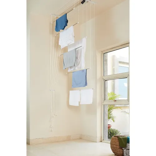 Image of Solimo Stainless Steel Ceiling Clothes Dryer (6 pipes x 3 feet)