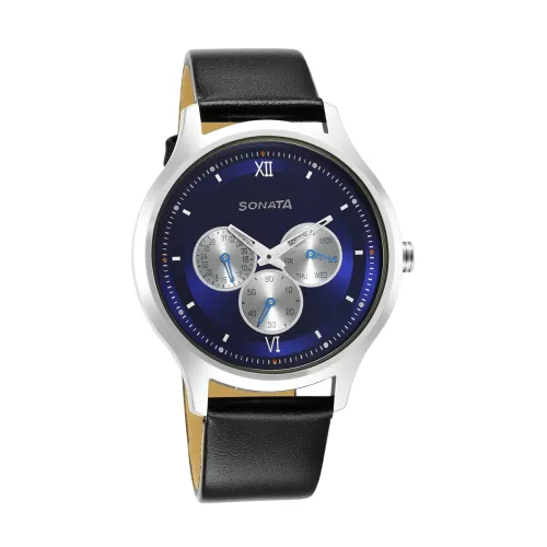 Image of Sonata Force Analog Blue Dial Men's Watch-7140SL03