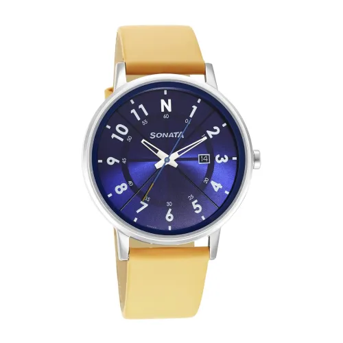 Image of Sonata Force Analog Blue Dial Men's Watch-7131SL06