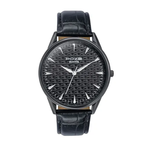 Image of Sonata Poze Quartz Watch (Black)