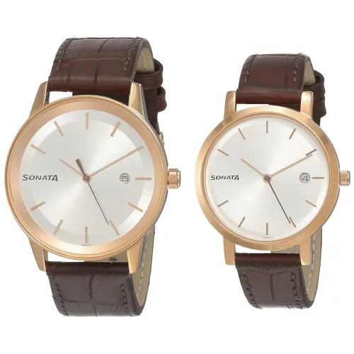 Image of Sonata Quartz Analog Strap Watch
