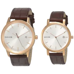 Sonata Quartz Analog Strap Watch