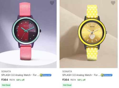 Image of Sonata Wrist Watches Starting At ₹203