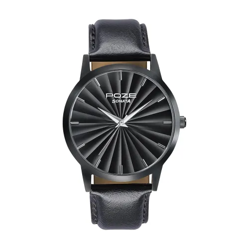 Image of Sonata Poze Quartz Analog Leather Watch for Men