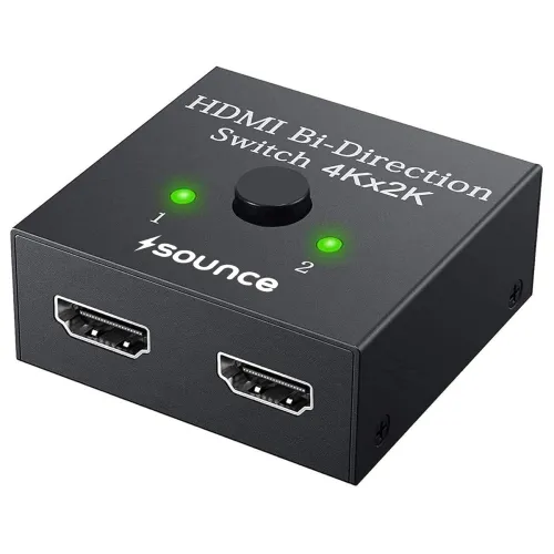 Image of Sounce HDMI Switch 2 in 1 Out 4K 60hz HDMI Switcher Out 4K 60hz HDMI Switcher