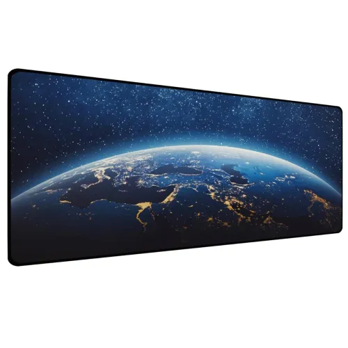 Image of Sounce Large Extended Earth Design Desk Mat for Laptop