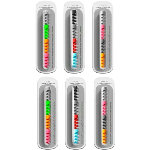 Image of Sounce Spiral Charger Cable Protector Set of 24 Pcs