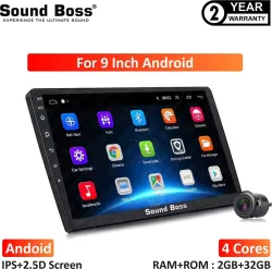Sound Boss Androidify 9 Inch Android (2GB/32GB) With AHD Camera Car Stereo