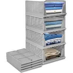 SpaceOrganizer Plastic Collapsible Wardrobe