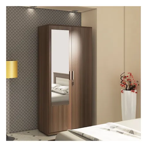 Image of Spacewood Denver 2 Door Wardrobe with Mirror (Moldau Akazia)